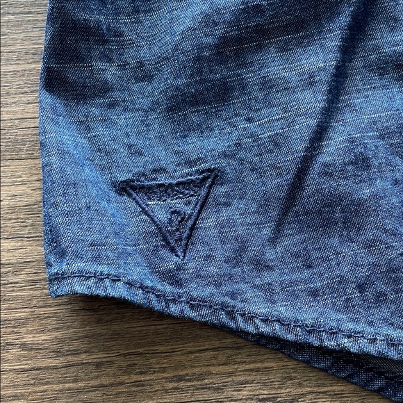 Guess Chambray Slim Fit Shirt - Picture 8 of 10